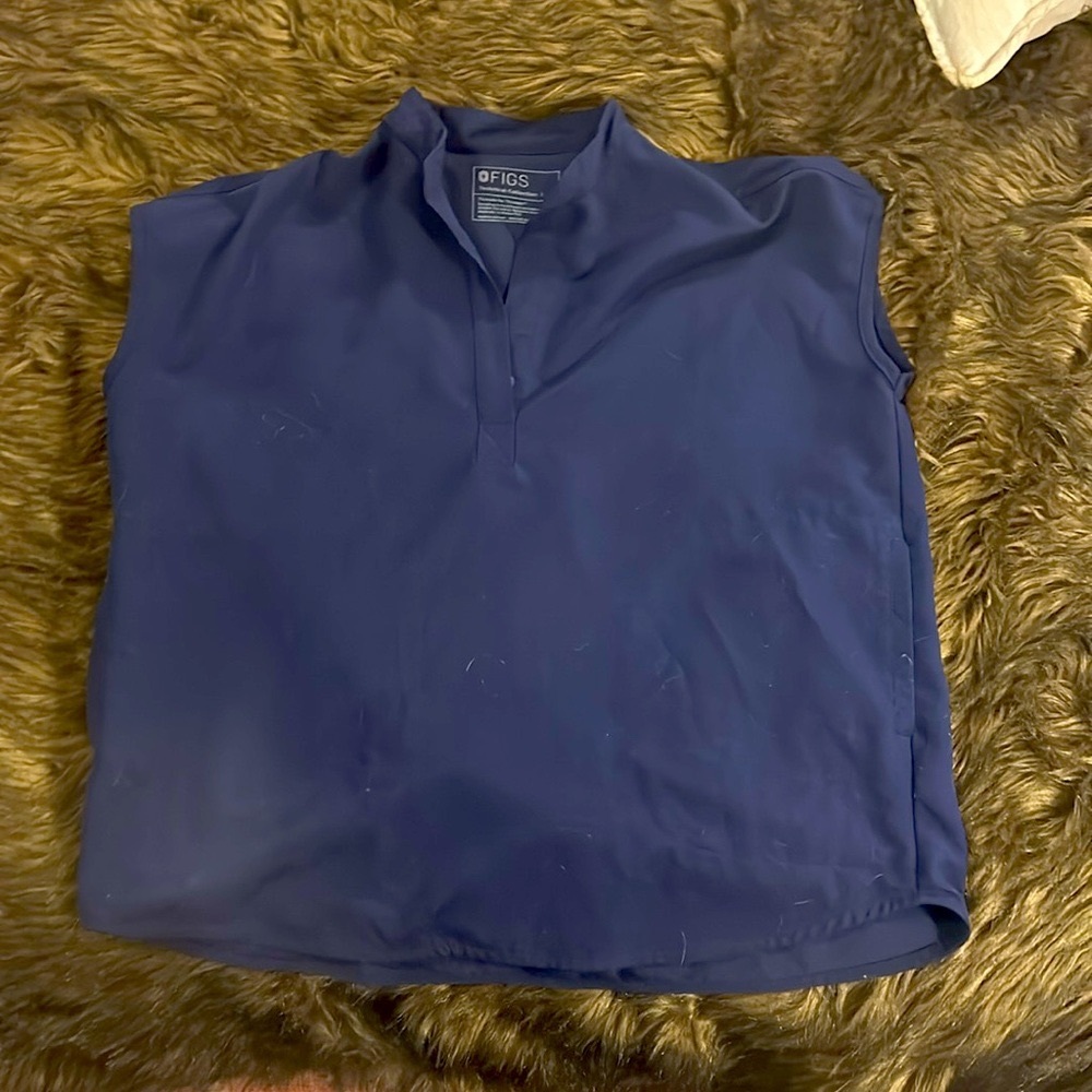 Figs Scrub Top Rafaela Navy Small GENTLY USED